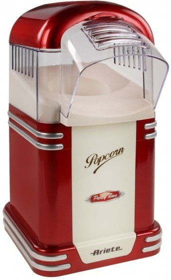 پاپ کورن ساز برقی آریته ایتالیا مدل Ariete Party Time 2952 | رنگ قرمز | طراحی فانتزی و کم‌ جا برای آشپزخانه خانگی